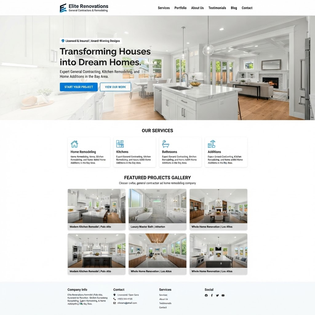Summit Home Builders website — General Contractor
