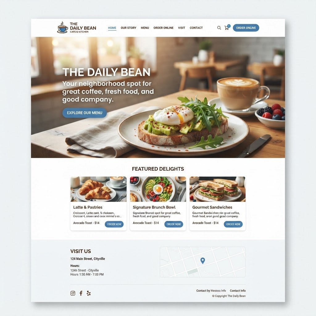 Corner Post Cafe website — Local Restaurant